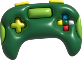 3d icoon bedieningshendel gamepad spel troosten of spel controleur computer spel. minimalistische tekenfilm stijl png