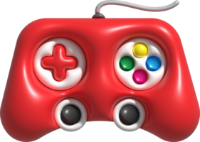 3d icoon bedieningshendel gamepad spel troosten of spel controleur computer spel. minimalistische tekenfilm stijl png