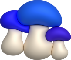 3d icon big mushroom icon minimalistic style png