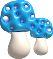 3d icon big mushroom icon minimalistic style png