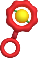 3d Symbol. rasselt zum Neugeborene Babys. Kleinkinder Pflege Produkte,Artikel.Mutterschaft und Kindheit Zubehör. png