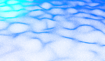 3d abstrato digital tecnologia azul luz partículas onda png