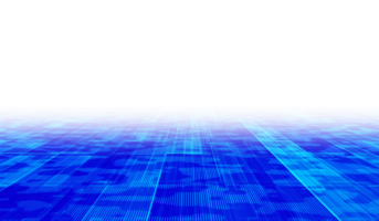 3D abstract digital technology blue light wave png