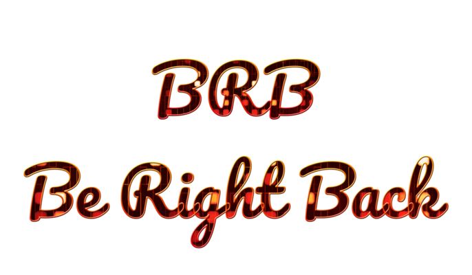 brb. (Be Right Back) | Art Print