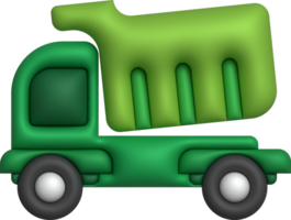 3d icon.toy camion per bambini minimalista stile illustrazione png