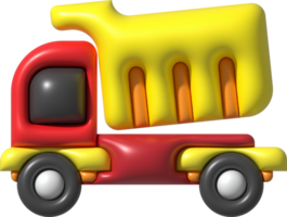 3d icon.toy truck for kids minimalist style illustration png