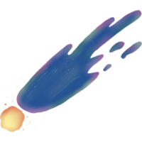 mooi het schieten ster meteoor kleurrijk heelal in universum png