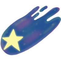 lindo tiroteio Estrela meteoro colorida galáxia dentro universo png