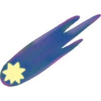 hermosa disparo estrella meteorito vistoso galaxia en universo png