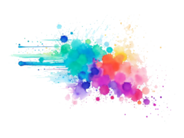 Abstract Colorful watercolor png stains background for texts