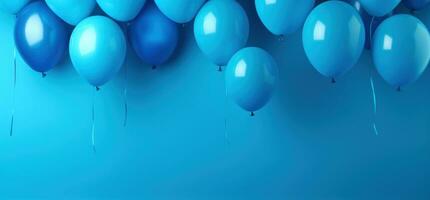 Holiday background with balloons photo