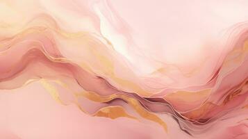 Pink watercolor wave background photo