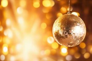 Disco ball vivid background photo