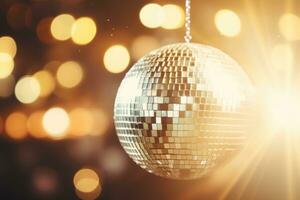 Disco ball vivid background photo