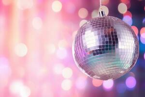 Disco ball vivid background photo