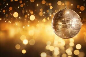 Disco ball vivid background photo