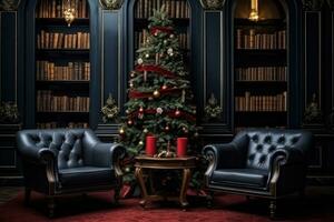 Luxury Christmas interior photo