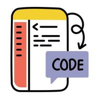 Trendy Development Code vector