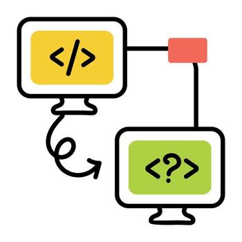 de moda codificación red vector