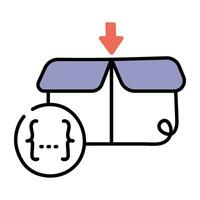 Trendy Programming Box vector