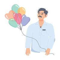 Trendy Selling Balloons vector