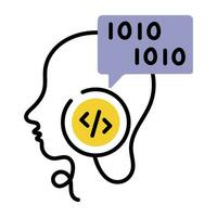 Trendy Developer Mind vector
