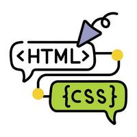 Trendy Programming Languages vector