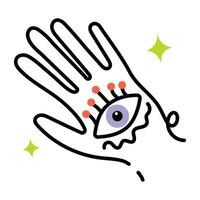 Trendy Magical Hand vector