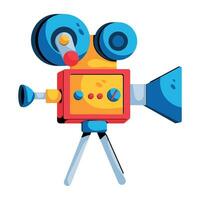 Trendy Shooting Camera vector