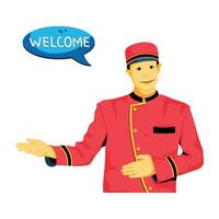 Trendy Hotel Greeting vector