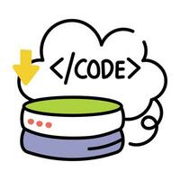 Trendy Database Coding vector