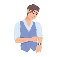 modelo masculino de moda vector