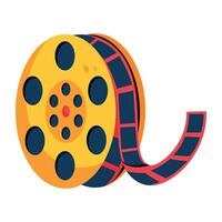 Trendy Movie Reel vector