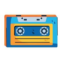 Trendy Cassette Tape vector