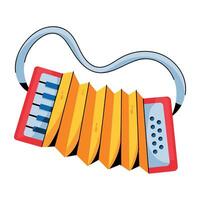 Trendy Accordion Concepts vector