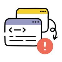 Trendy Programming Error vector