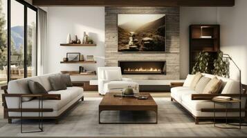 Modern living room interior photo