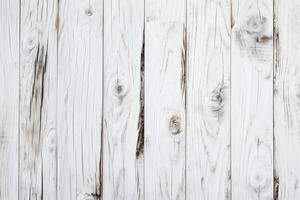AI Generative White old wood Wooden planks vintage background White shabby weathered wood background with copy space for text design Web banner photo