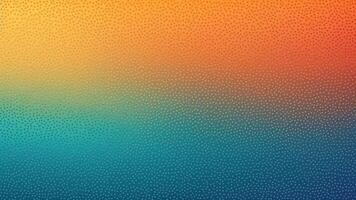 AI Generative Yellow orange gold coral peach pink brown teal blue abstract background for design Color gradient ombre Matte shimmer Grain rough noise Colorful Template photo