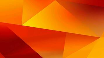 AI Generative Yellow orange red abstract background for design Geometric shapes Triangles squares stripes lines Color gradient Modern futuristic Colorful Bright Web banner photo