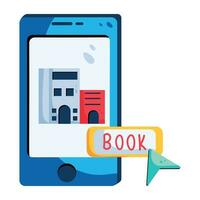 Trendy Online Booking vector