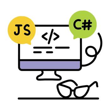 de moda codificación idiomas vector