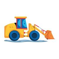 Trendy Wheel Loader vector