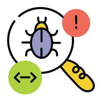 Trendy Code Bug vector