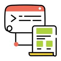 Trendy Responsive Coding vector
