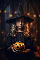 Kid wearing halloween costume made with photo