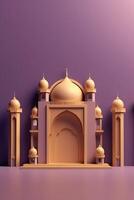 modern Islamic holiday background ornamental Arabic made with photo