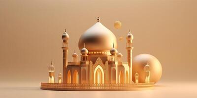 modern Islamic holiday background ornamental Arabic made with photo