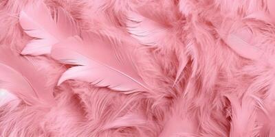 Soft pink vintage color trends chicken feather texture made with photo