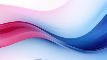 Abstract blue and pink swirl wave background made with Generative AI photo